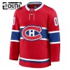 Lapsille NHL Montreal Canadiens Pelipaita Custom Fanatics Premium 2024-25 koti Punainen
